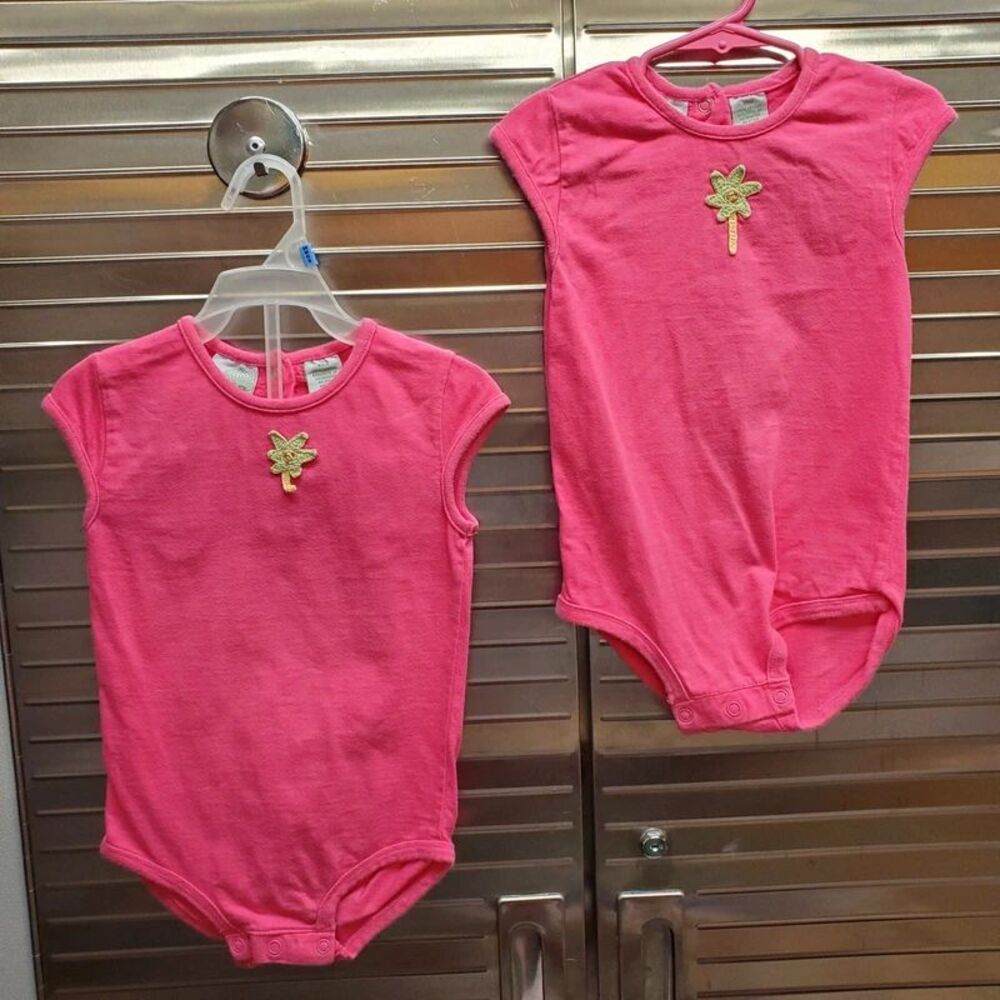 Twins! Circo Pink One Piece Bodysuits